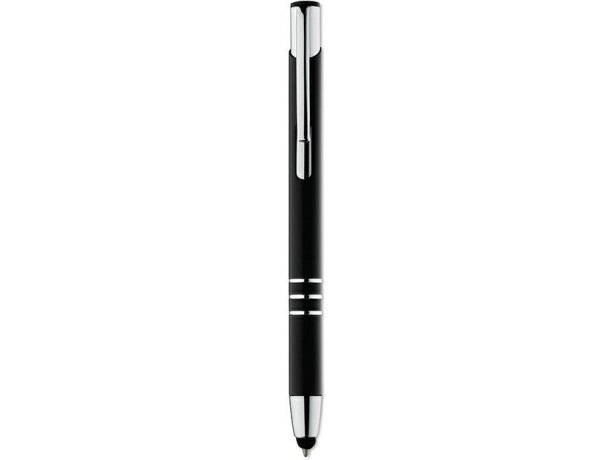 Bolígrafo estiloso con stylus personalizado negro