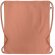 Mochila saco personalizada algodón orgánico Yuki Colour Naranja detalle 13