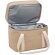 Bolsas térmicas algodón lavado con 2 compartimentos y cinta bandolera Beige detalle 1
