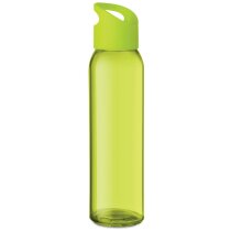 Botella de cristal personalizada antifugas 470ml asa integrada negro