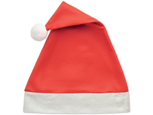 Gorro de papa noel color rojo para fieltro reciclado Bono Rpet Rojo detalle 2