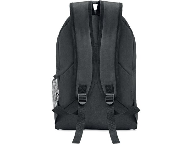 Mochilas infantiles personalizables rPET 600D Siena Negro detalle 3