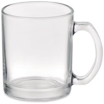 Taza cristal publicitaria brillante 300ml sublimación profesional