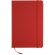 Cuaderno A5 con hojas rayadas rojo