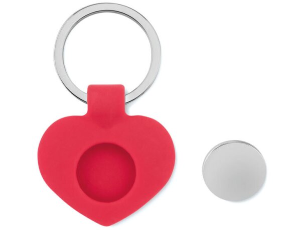 Llavero De Silicona Con Token Rojo detalle 1