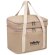 Bolsas térmicas algodón lavado con 2 compartimentos y cinta bandolera Beige detalle 3