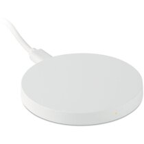 Cargador inalámbrico ABS blanco circular Flake