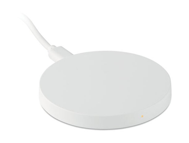 Cargador inalambrico con logo Flake Charger ABS blanco Qi 5W Blanco detalle 5