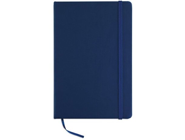 Cuaderno A5 con hojas rayadas azul
