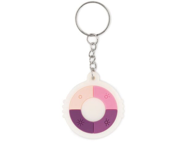 Llavero detector de rayos UV Uv Check Ring Azul real detalle 2