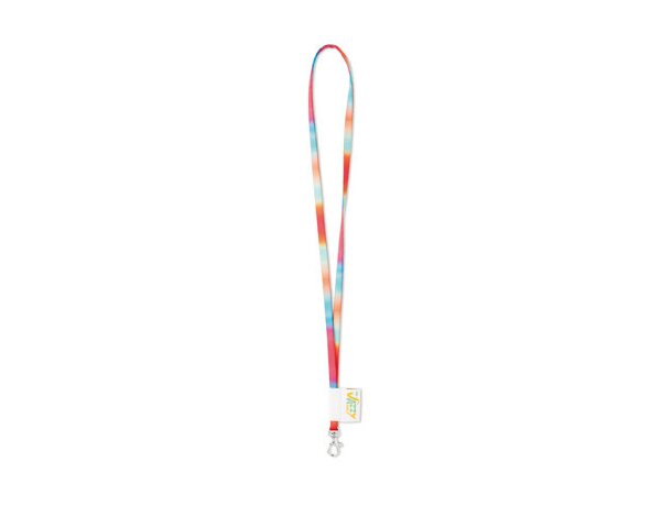 Lanyard tubular a todo color multicolour para empresas