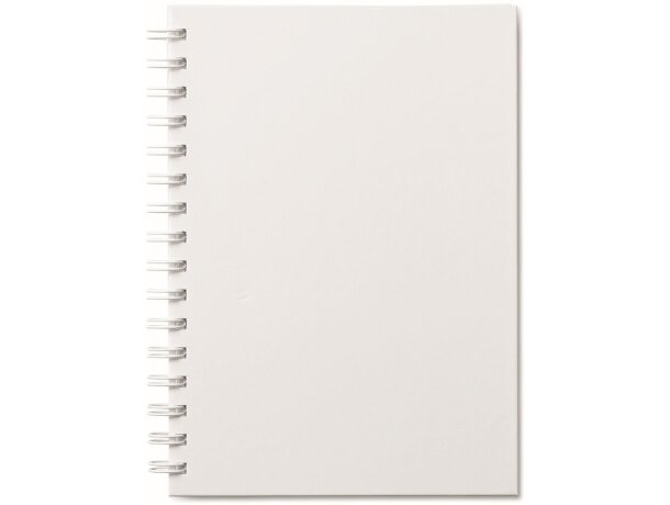 Libreta a5 con tapa a todo color blanco