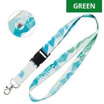 Pet reciclado, lanyard sublimación con hebilla.