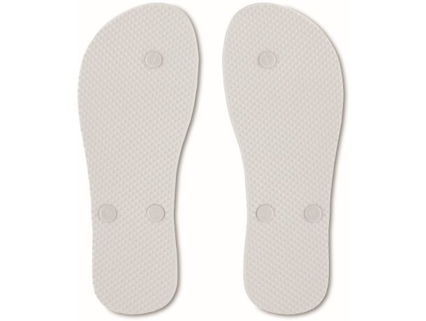 Chanclas de playa de una sola capa blanco