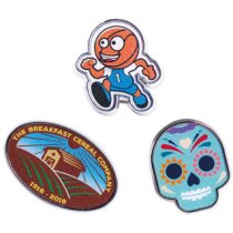 Pin solapa hierro niquelado cierre mariposa