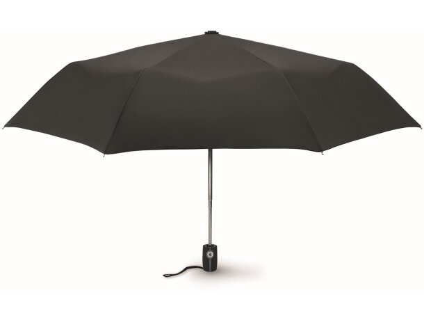 21 paraguas plegable a 3 tiempos calidad premiummu2004 negro personalizado