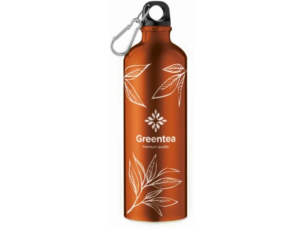 Botella de una pared de aluminio y con mosquetón 750ml barato