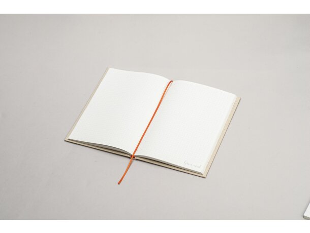 Libreta con tapa rígida de papel de hierba