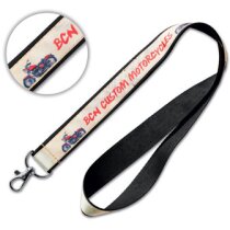 Lanyard poliéster plano con capa de satín sublimado