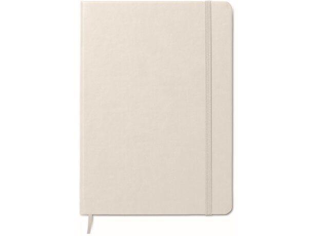 Libreta a5 de polipiel pu (tapa dura) blanco merchandising