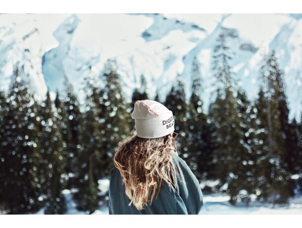 Gorro de algodón con costura en color de contraste personalizada