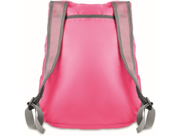 Mochila plegable fucsia personalizado