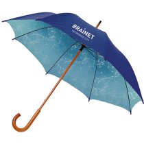 Paraguas plegable personalizado con eje en madera