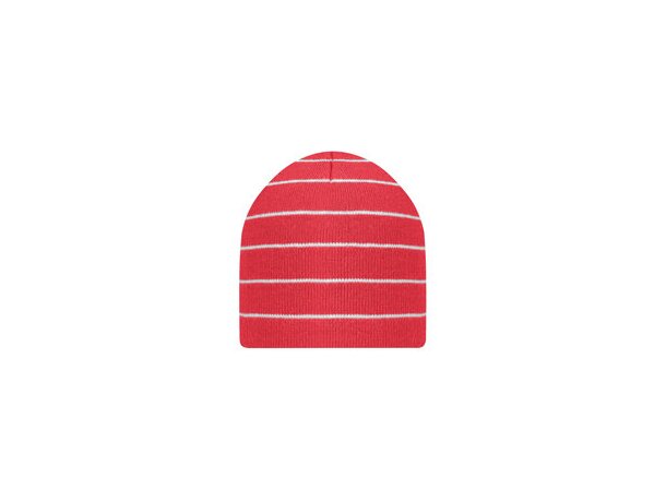 Gorro de doble capa con rayas de colores merchandising