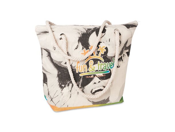 Bolsa de playa de canvas personalizada