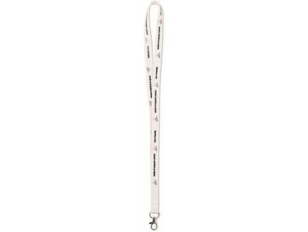 Lanyard de algodón orgánico gris oscuro