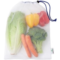 Bolsa de compra personalizada ecológica de red RPET lavable a máquina