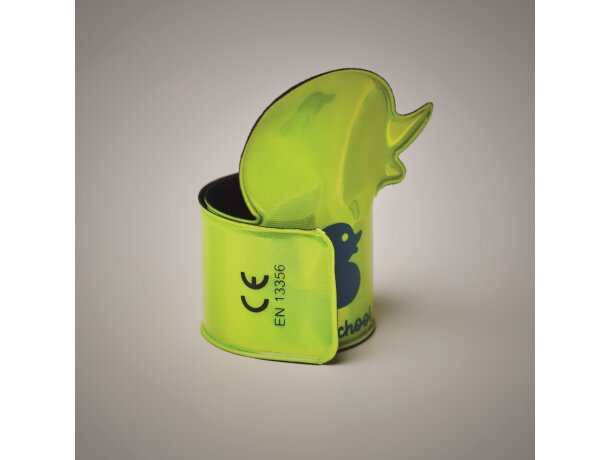 Banda de seguridad reflectante con forma personalizada amarillo  fluorescente