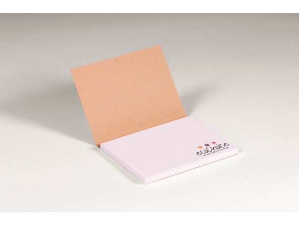Notas adhesivas de papel reciclado de tapa blanda
