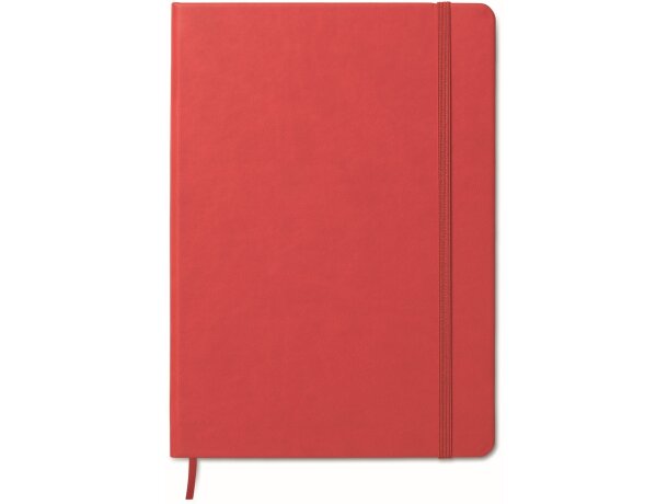 Libreta a5 de polipiel pu (tapa dura) rojo