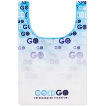 Bolsa de compras plegables compacta con bolsillo interior 210D
