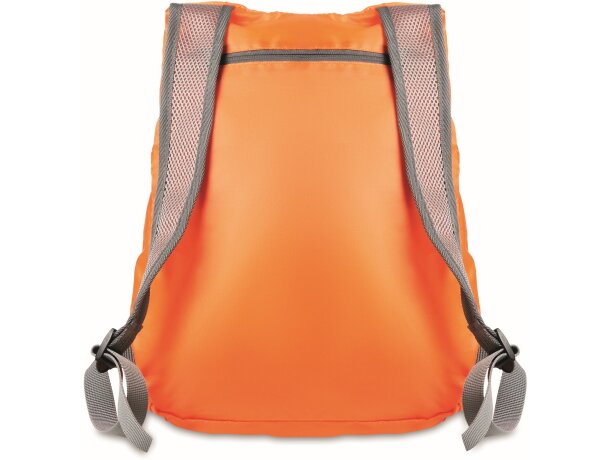 Mochila plegable naranja merchandising