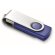 USB giratorio personalizado y económico Techmate azul royal