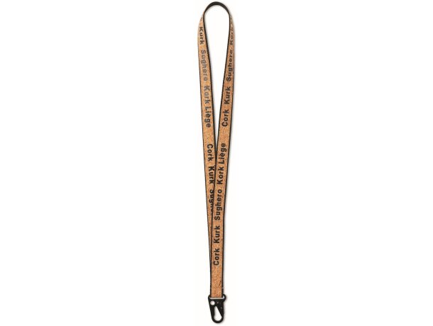 Lanyard con recubrimiento de corcho