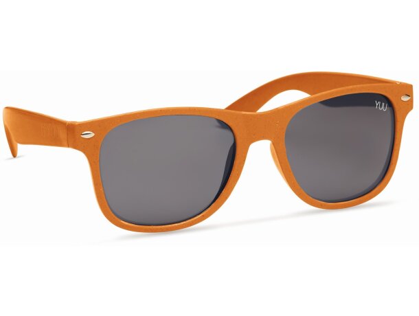 Gafas de sol de paja de trigo/pp completamente personalizadas negro