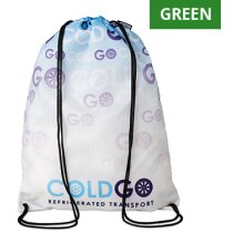 Mochila saco Kirchseeon RPET reciclado 33,5x45,5cm publicidad