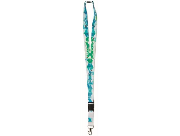 Lanyard sublimación con hebilla de plástico.