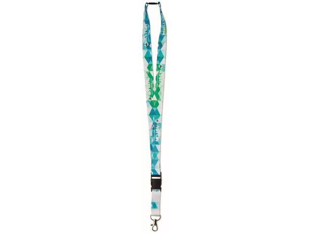 Lanyard sublimación con hebilla de plástico.