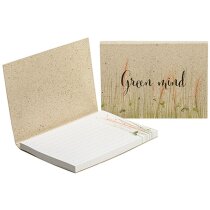 Notas adhesivas papel de hierba recicladas con tapa blanda eco