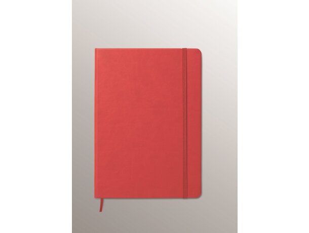 Libreta a5 de polipiel pu (tapa dura) rojo personalizada