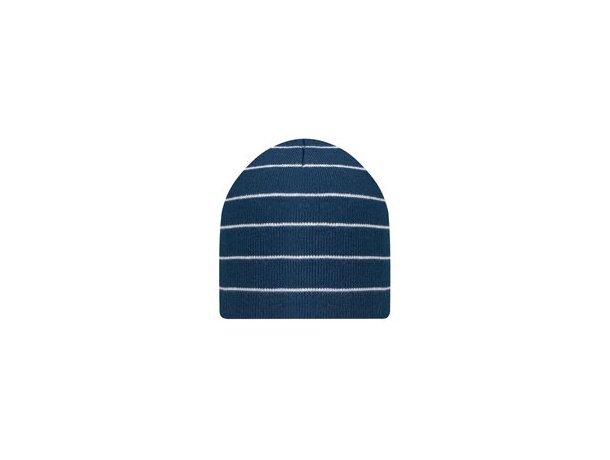 Gorro de doble capa con rayas de colores barata