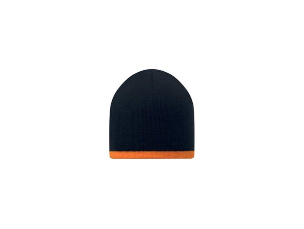 Gorro de doble capa con adorno de color personalizada