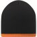 Gorro de doble capa con adorno de color negro personalizado