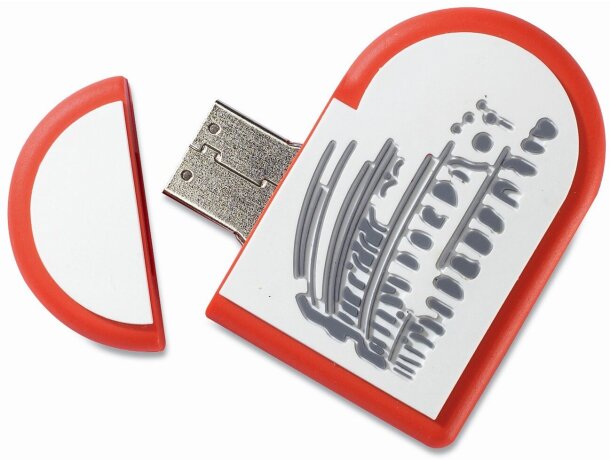 Memoria USB PVC especial 2D personalizado con forma y color multicolour