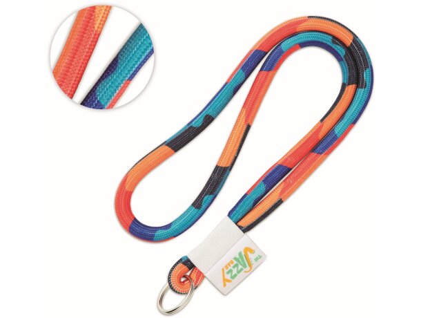 Lanyard tubular a todo color personalizado