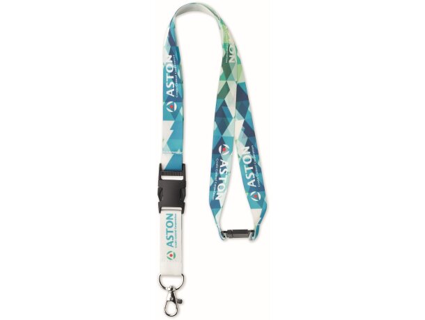 Lanyard satinado, sublimado y con hebilla 